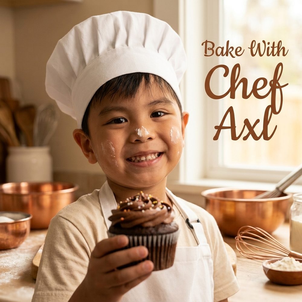 Chef Axl baking