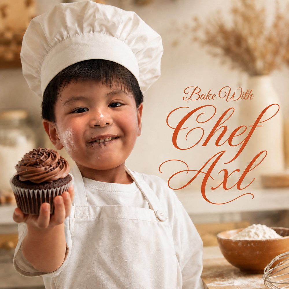 Chef Axl baking